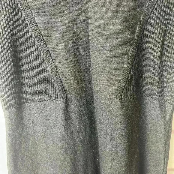 Guess Long Sleeve Mesh Neck Bodycon Dress Size XS Black - Picture 10 of 10